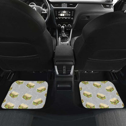 Sandwich Pattern Print Design 05 Front And Back Car Mats 160830 - YourCarButBetter