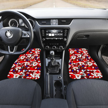 Santa Claus With Christmas Gifts Car Floor Mats 211603 - YourCarButBetter