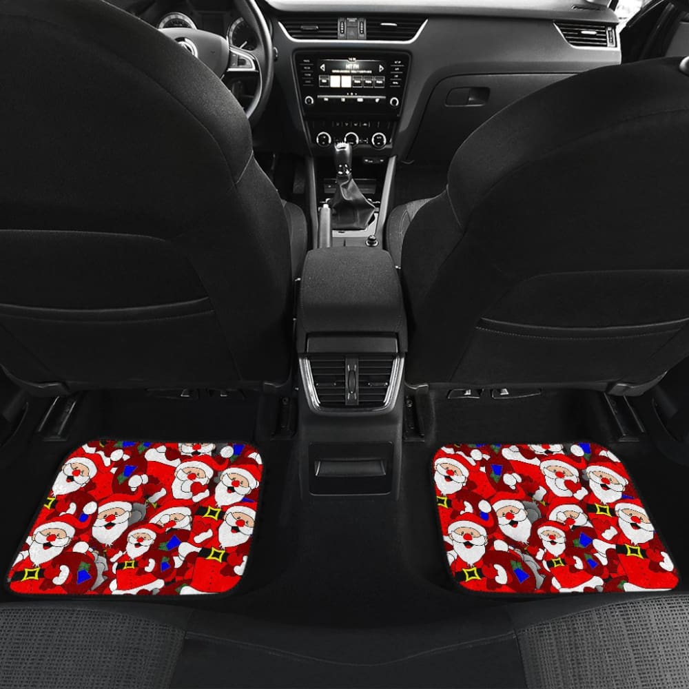 Santa Claus With Christmas Gifts Car Floor Mats 211603 - YourCarButBetter