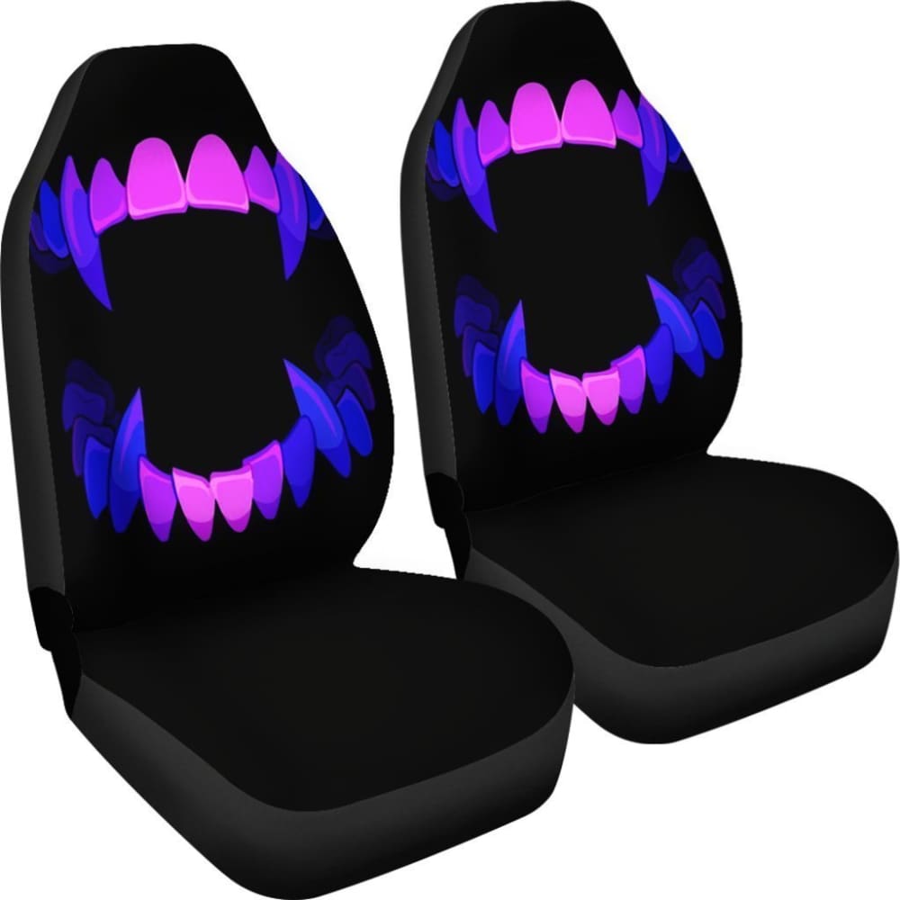 Scary Teeth Halloween Car Seat Covers 101819 - YourCarButBetter