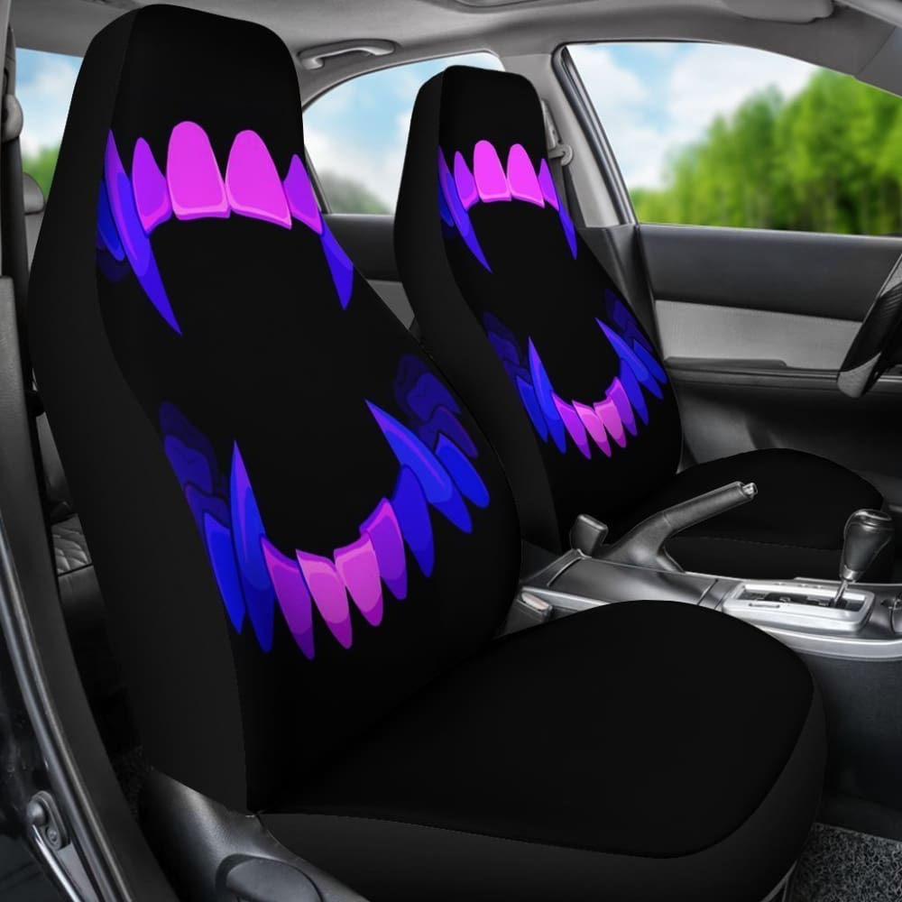 Scary Teeth Halloween Car Seat Covers 101819 - YourCarButBetter