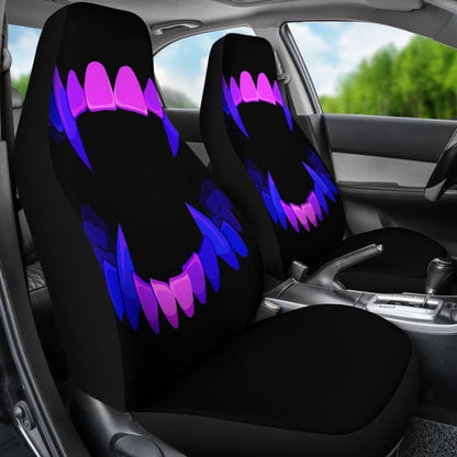 Scary Teeth Halloween Car Seat Covers 101819 - YourCarButBetter