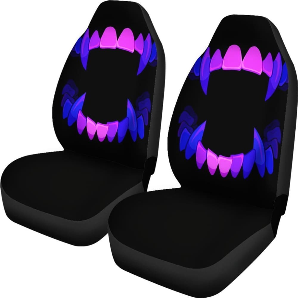 Scary Teeth Halloween Car Seat Covers 101819 - YourCarButBetter