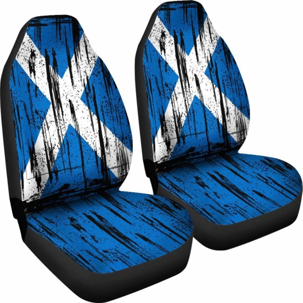 Scotland Grunge Flag Car Seat Cover 1 232125 - YourCarButBetter