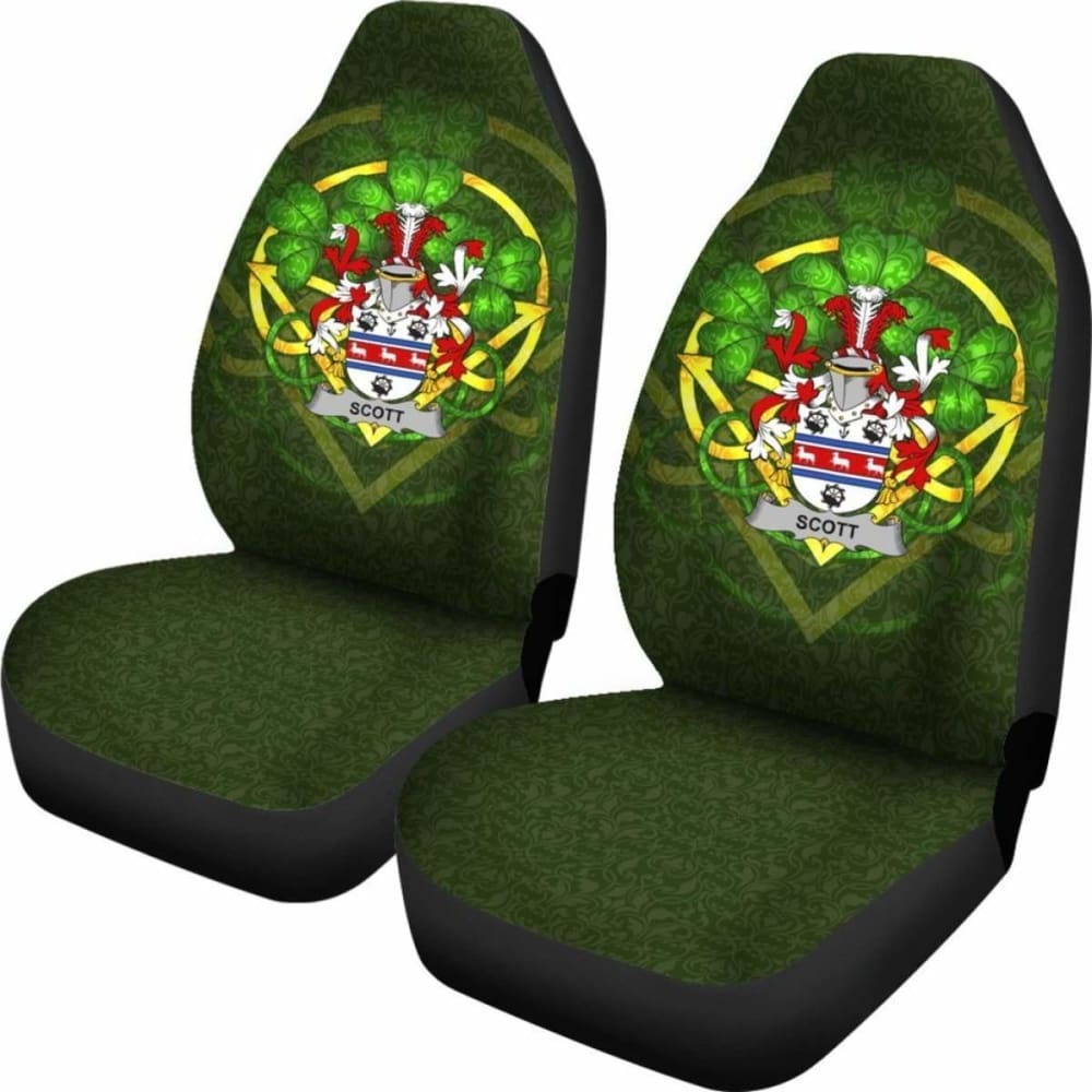 Scott Ireland Car Seat Cover Celtic Shamrock (Set Of Two) 154230 - YourCarButBetter
