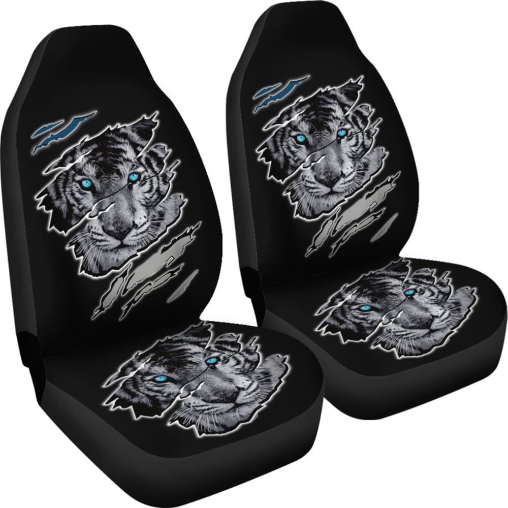 Scratch Tiger Printed Car Seat Covers 211103
