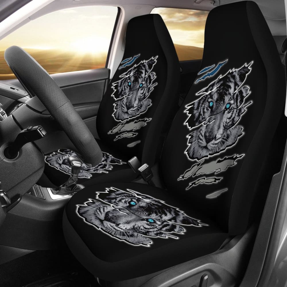 Scratch Tiger Printed Car Seat Covers 211103
