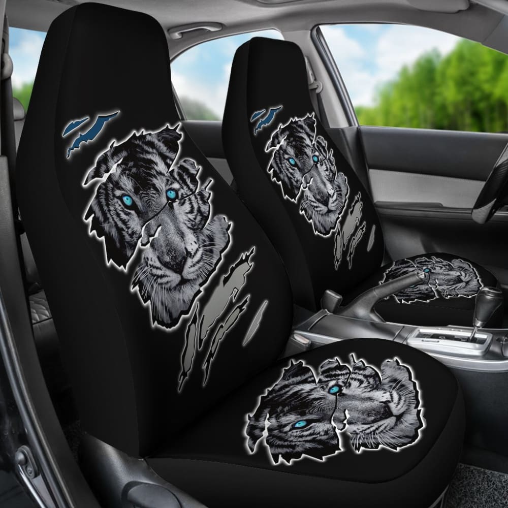 Scratch Tiger Printed Car Seat Covers 211103