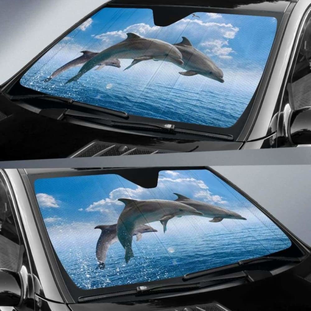 Sea Dolphins Auto Sun Shade 085424 - YourCarButBetter