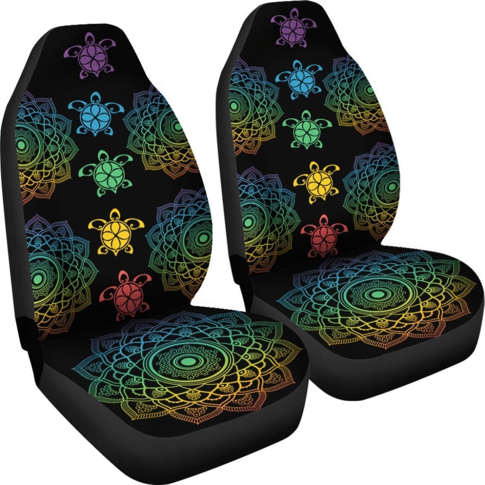 Sea Turtle Trip Colorful - Car Seat Covers 101819 - YourCarButBetter