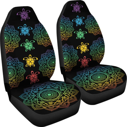 Sea Turtle Trip Colorful - Car Seat Covers 101819 - YourCarButBetter