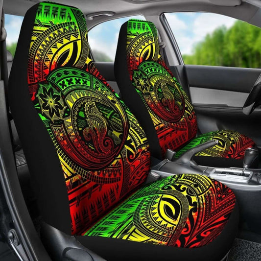 Seahorse Polynesian Car Seat Covers - Polynesian Tattoo Reggae - 174914 - YourCarButBetter