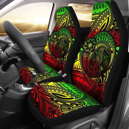 Seahorse Polynesian Car Seat Covers - Polynesian Tattoo Reggae - 174914 - YourCarButBetter