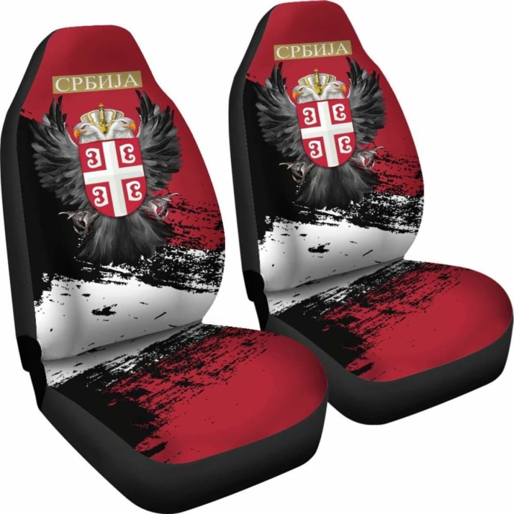 Serbia Car Seat Covers - Serbian Eagle Tattoo 110424 - YourCarButBetter