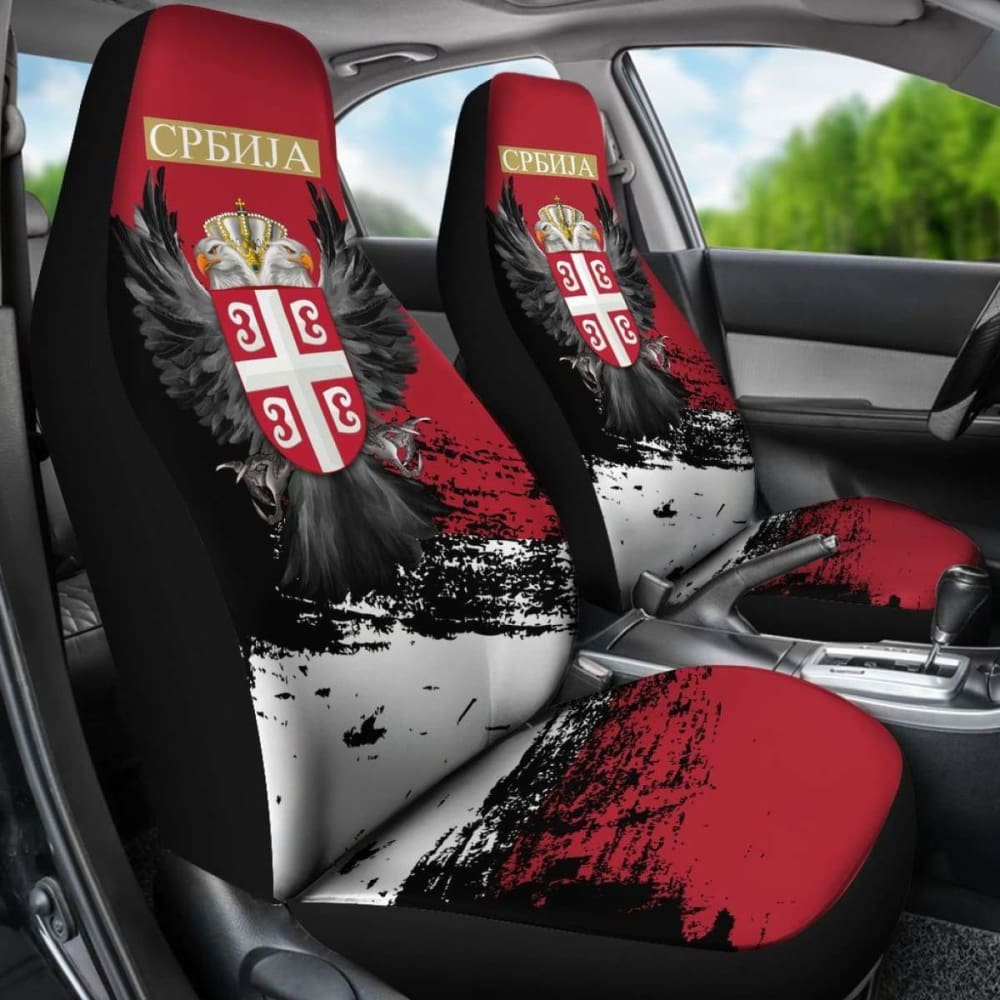 Serbia Car Seat Covers - Serbian Eagle Tattoo 174914 - YourCarButBetter