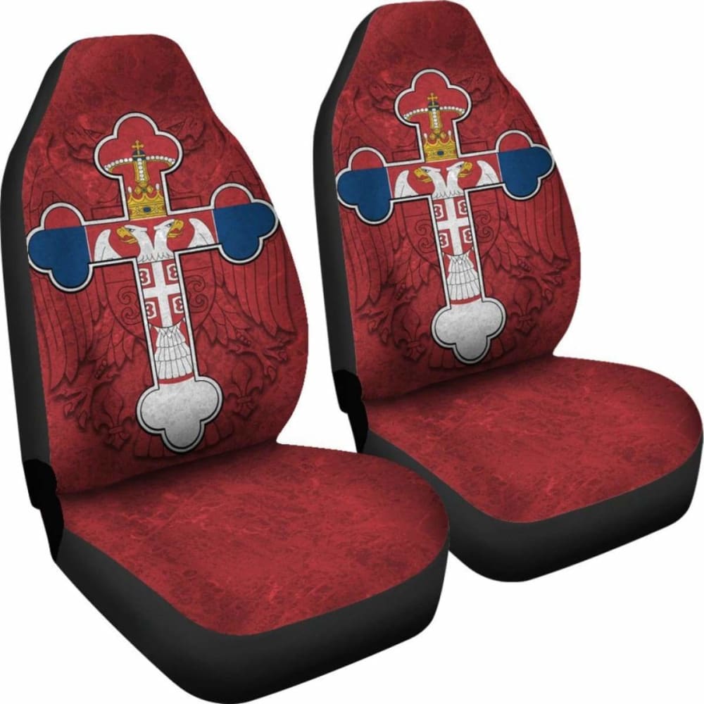 Serbian Cross Car Seat Covers Eagle 160905
