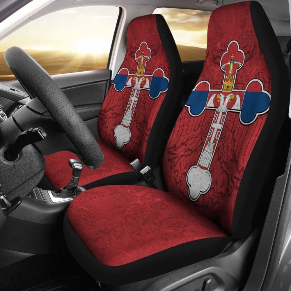 Serbian Cross Car Seat Covers Eagle 160905