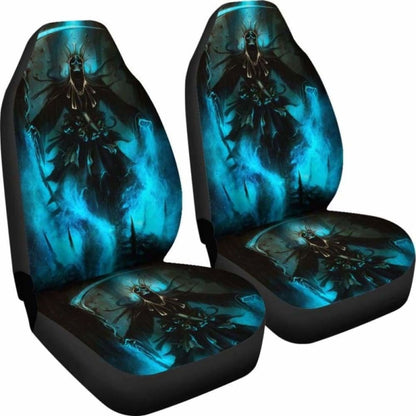 Set 2 Pcs Gothic Skull Car Seat Covers 172727