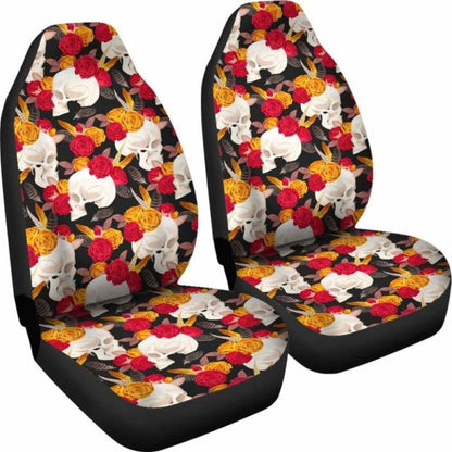 Set 2 Seat Cover Sugar Skulls 101207