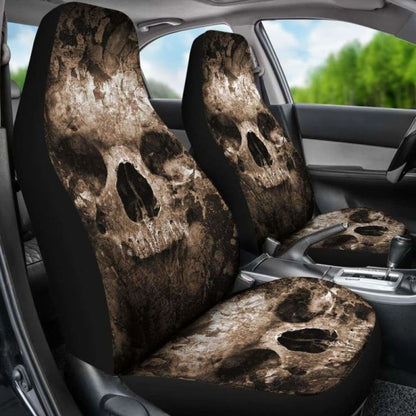 Set 2 Skull Gothic Seat Cover Sugar Skulls 172727