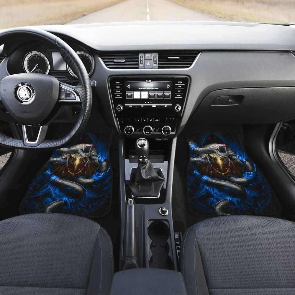 Set 4 Pcs Skull Dragon Car Mats 184610 - YourCarButBetter
