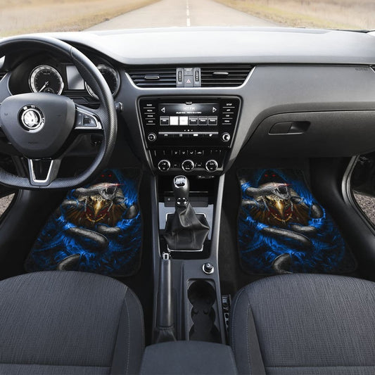 Set 4 Pcs Skull Dragon Car Mats 184610 - YourCarButBetter