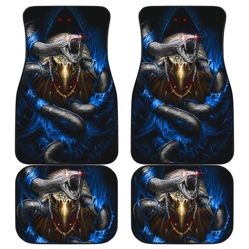 Set 4 Pcs Skull Dragon Car Mats 184610 - YourCarButBetter