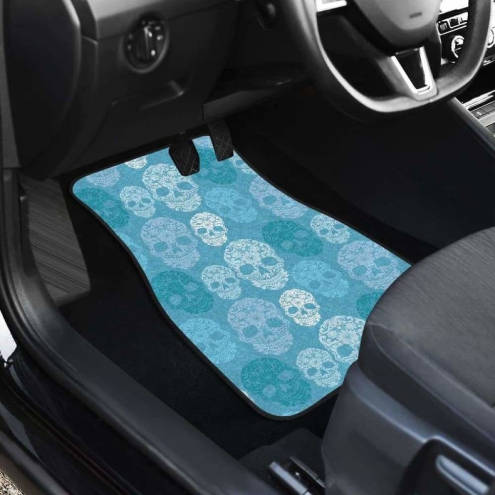 Set 4 Pcs Sugar Skull Car Mats 101207