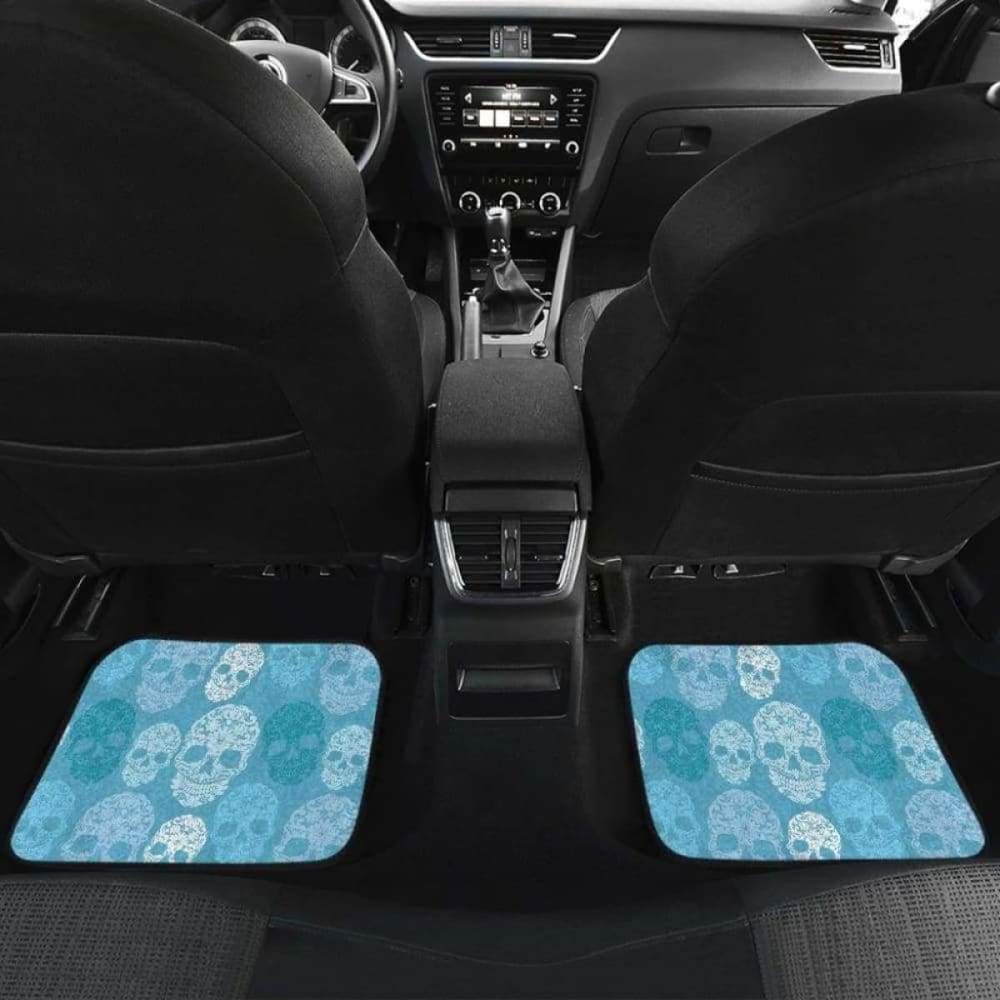 Set 4 Pcs Sugar Skull Car Mats 101207