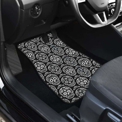 Set 4 Pcs Sugar Skull Car Mats 101207