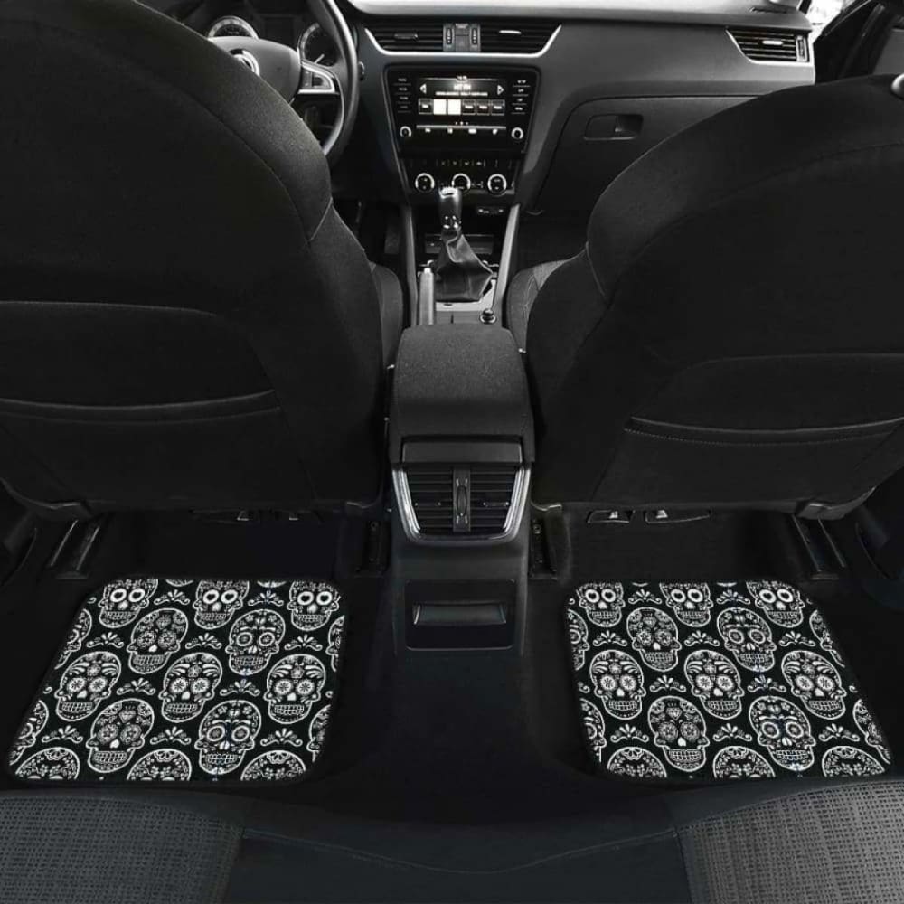 Set 4 Pcs Sugar Skull Car Mats 101207