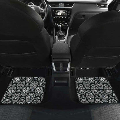 Set 4 Pcs Sugar Skull Car Mats 101207