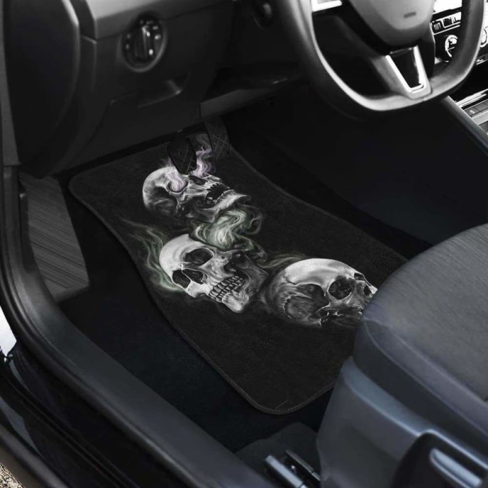 Set 4 Pcs Sugar Skull Car Mats 101207