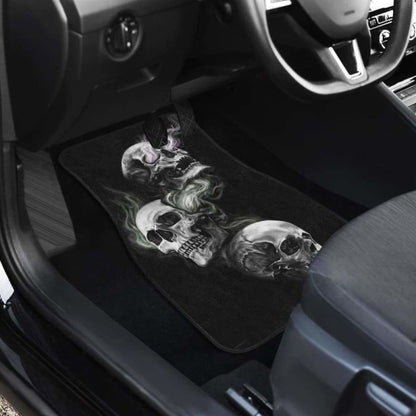Set 4 Pcs Sugar Skull Car Mats 101207