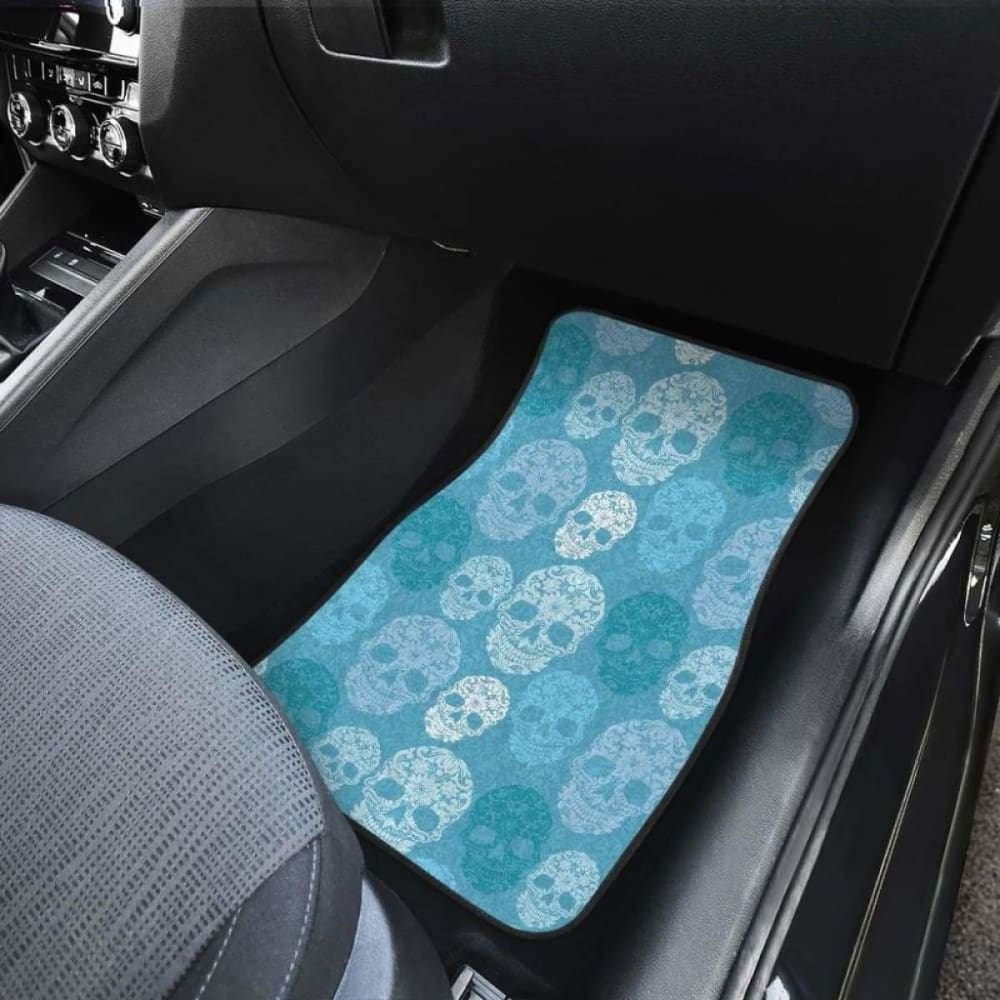 Set 4 Pcs Sugar Skull Car Mats 101207