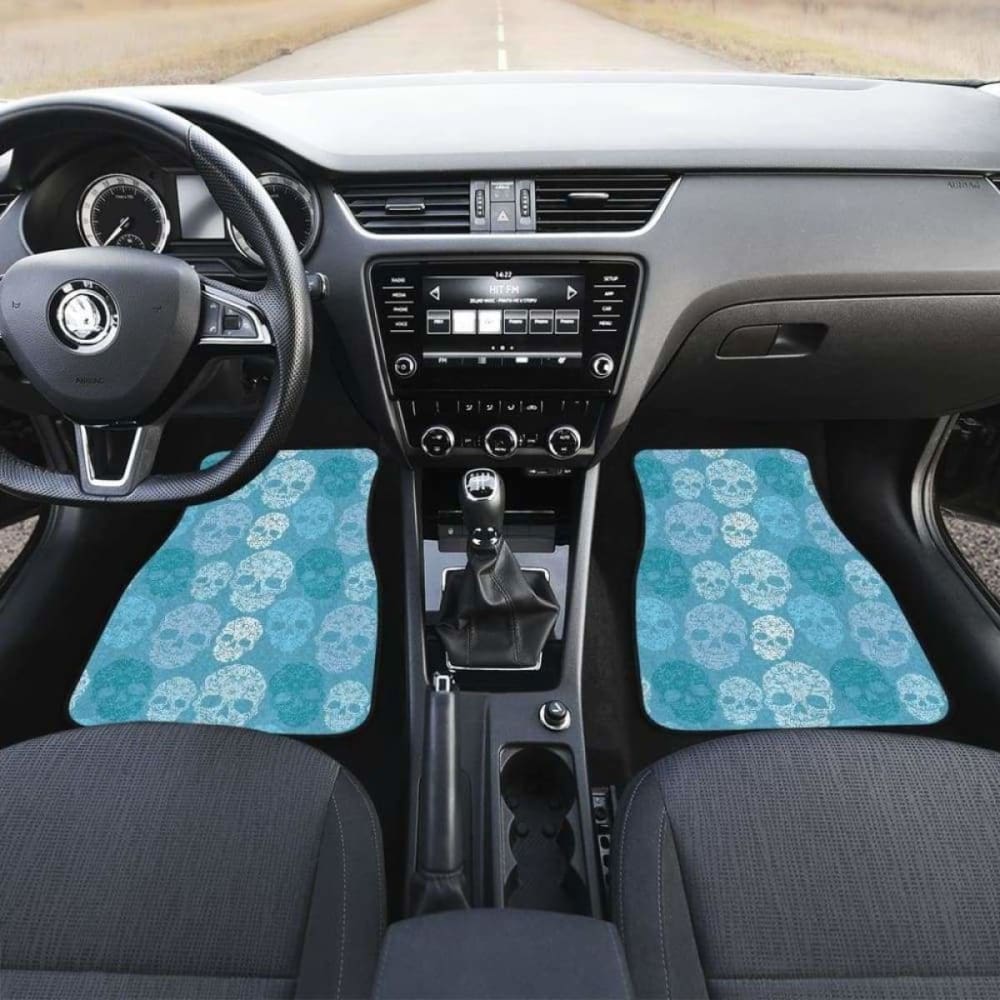 Set 4 Pcs Sugar Skull Car Mats 101207