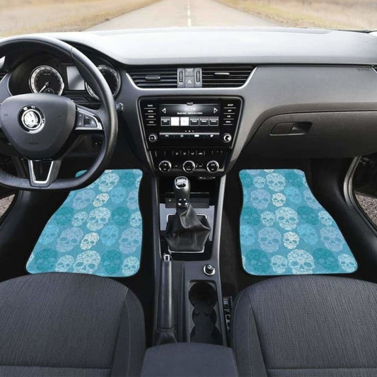 Set 4 Pcs Sugar Skull Car Mats 101207