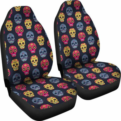 Set Of 2 Car Seat - Sugar Skull Car Seat 101207