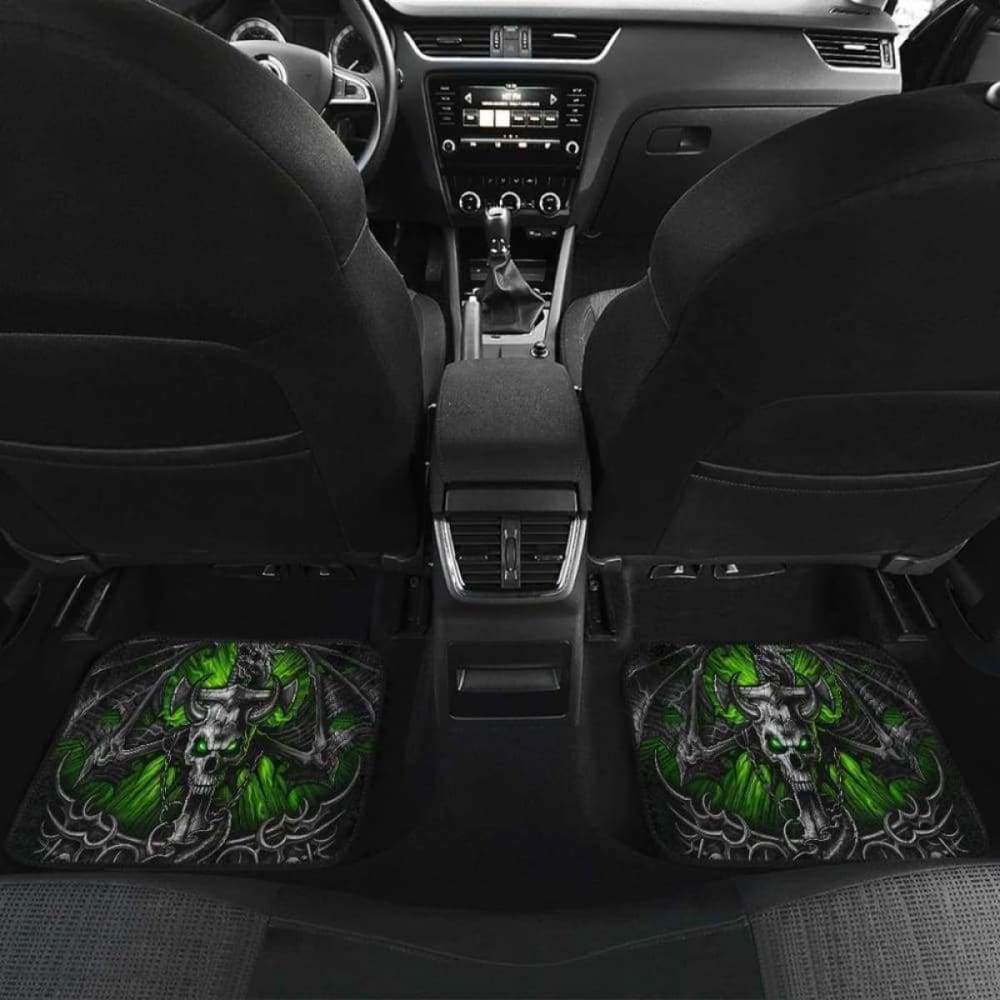 Set Of 4 Pcs Dragon Skull Car Mat 181209