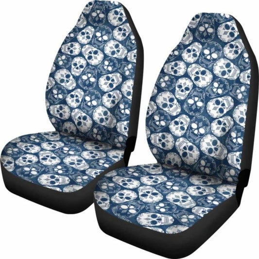 Set Of 4 Pcs Sugar Skull Car Mats 101207