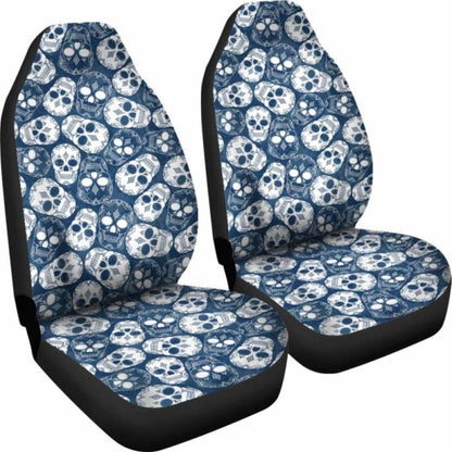 Set Of 4 Pcs Sugar Skull Car Mats 101207