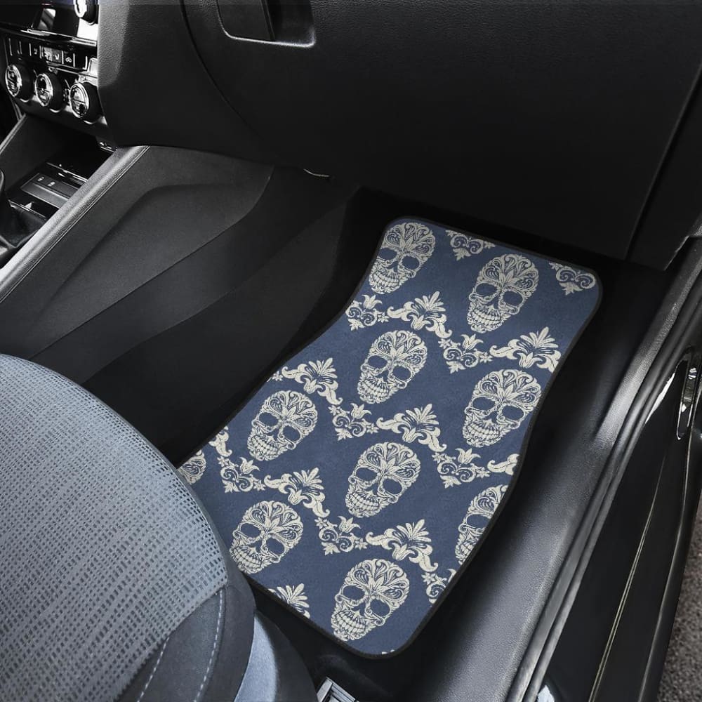 Set Of 4 - Sugar Skulls Car Mat Car Floor Mat 101819 - YourCarButBetter