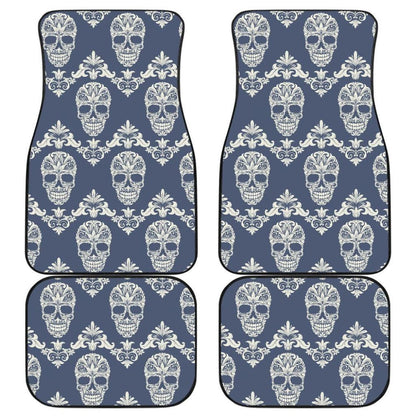 Set Of 4 - Sugar Skulls Car Mat Car Floor Mat 101819 - YourCarButBetter