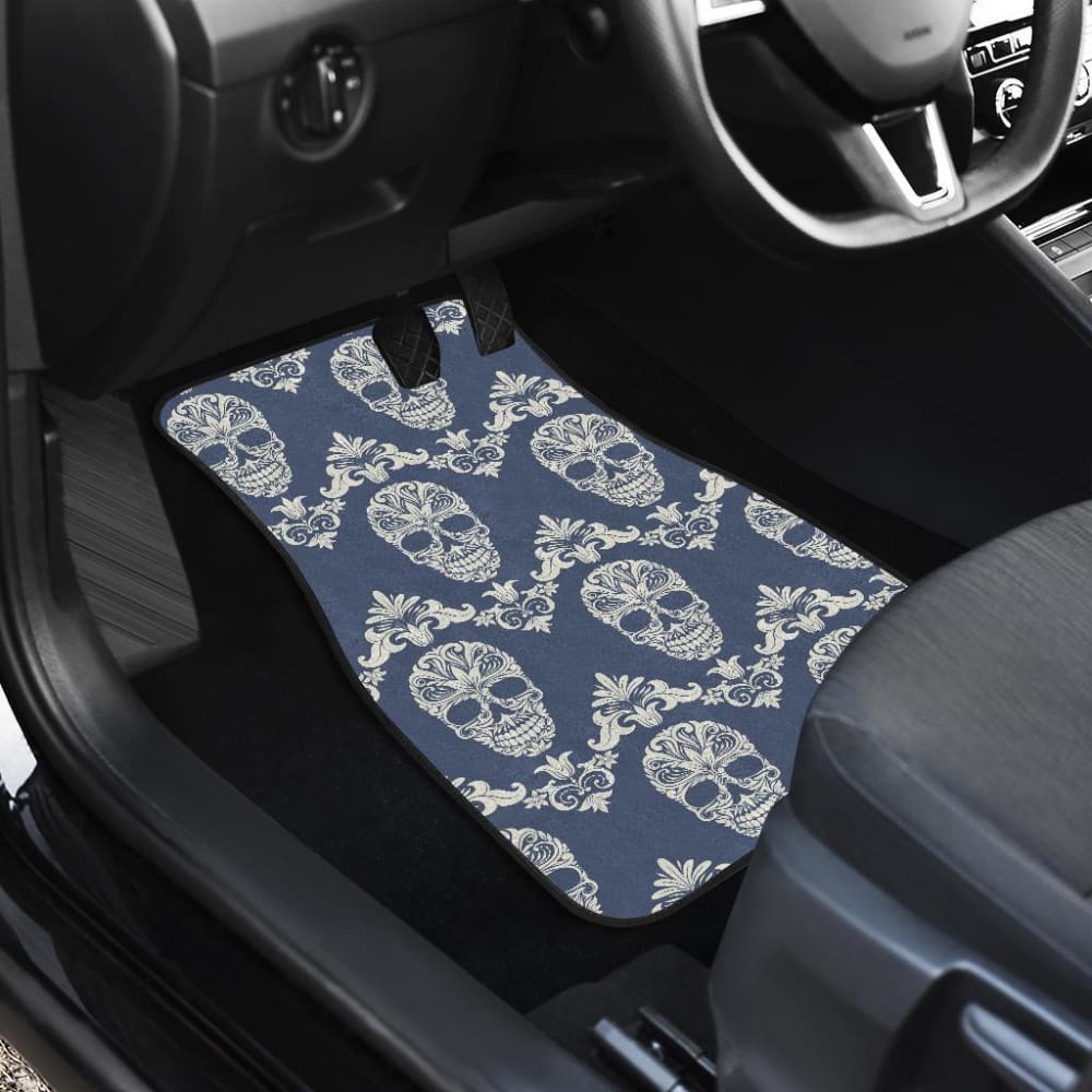 Set Of 4 - Sugar Skulls Car Mat Car Floor Mat 101819 - YourCarButBetter