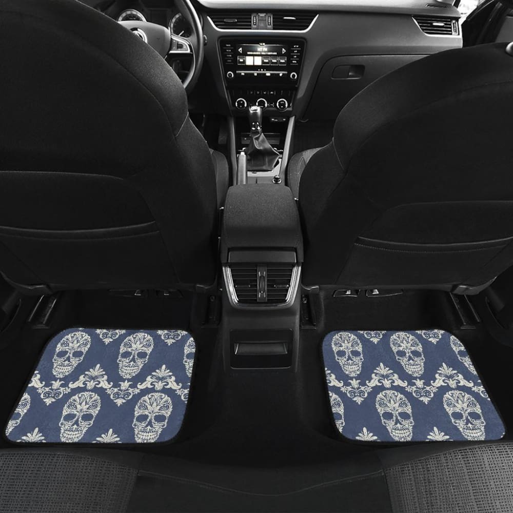 Set Of 4 - Sugar Skulls Car Mat Car Floor Mat 101819 - YourCarButBetter