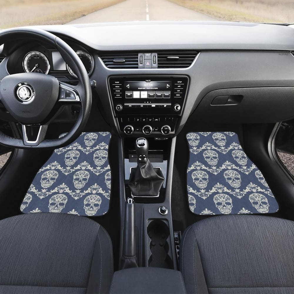 Set Of 4 - Sugar Skulls Car Mat Car Floor Mat 101819 - YourCarButBetter