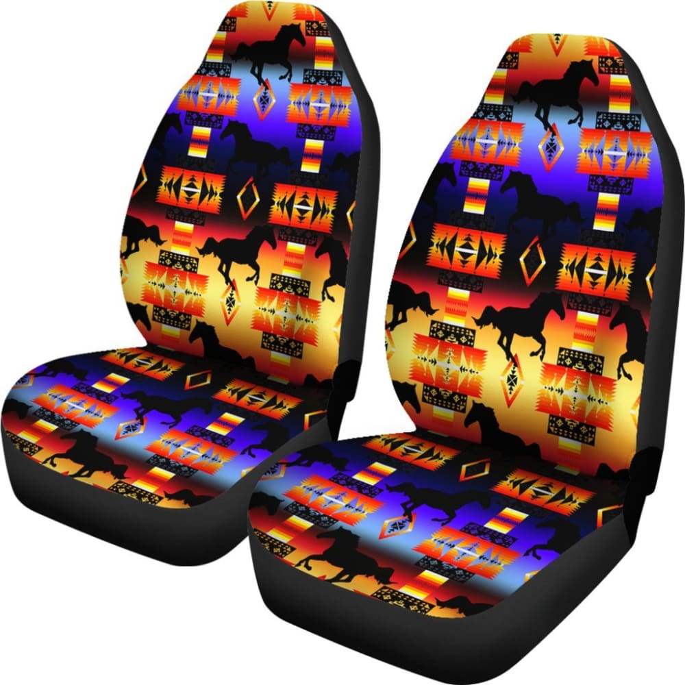 Seven Tribe Horses Car Seat Covers 103131 - YourCarButBetter