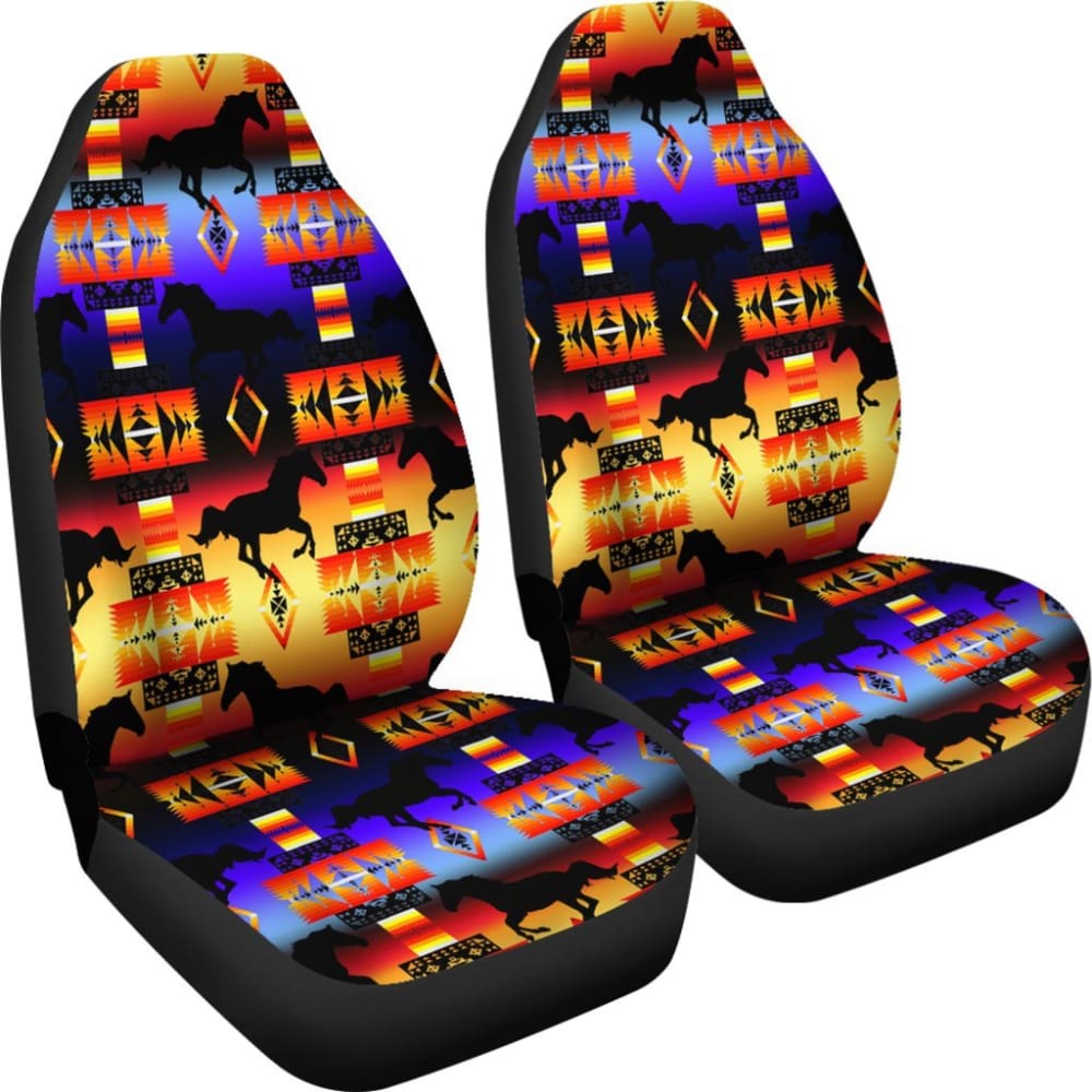Seven Tribe Horses Car Seat Covers 103131 - YourCarButBetter