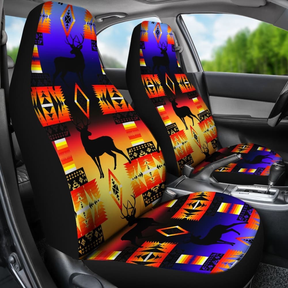 Seven Tribes Deer Horizon Car Seat Covers 094209 - YourCarButBetter