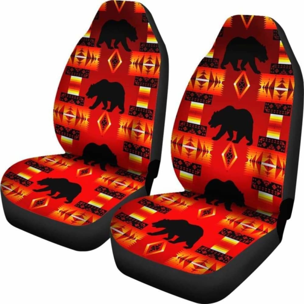 Seven Tribes Red Bear Car Seat Covers 105905 - YourCarButBetter
